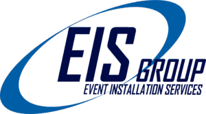 EIS Group logo, representing a company specializing in event installation services, including tents and structures.
